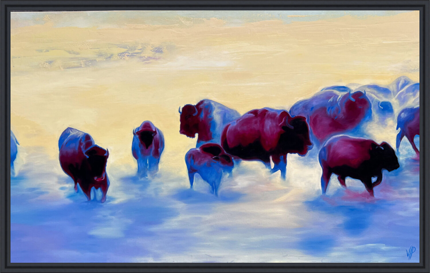 Purple Haze Canvas print Victoire Perez Dipinto originale in vendita