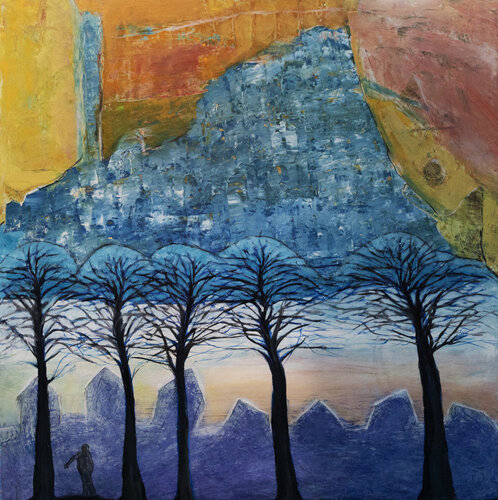 Hilltown von evy Olsen Halvorsen, Malerei kaufen auf Singulart