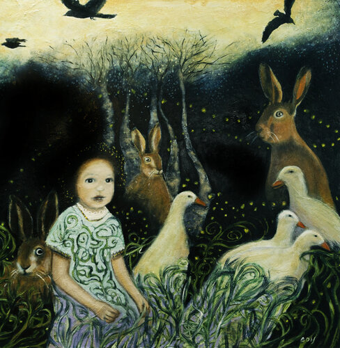 Is this a dream or is this a fantasy von evy Olsen Halvorsen, Malerei kaufen auf Singulart