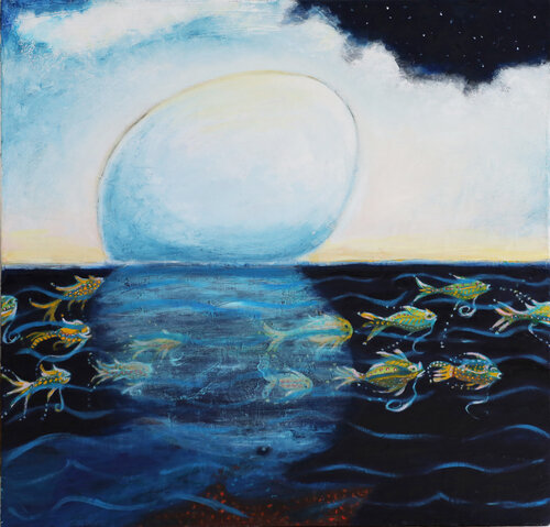 Emerging worlds van evy Olsen Halvorsen, Schilderij te koop op Singulart