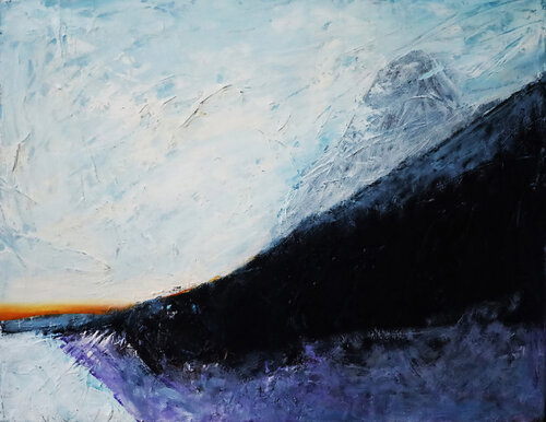 Driving Snow van evy Olsen Halvorsen, Schilderij te koop op Singulart