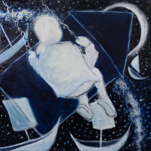 Swinging towards a future par evy Olsen Halvorsen, Peinture en vente sur Singulart