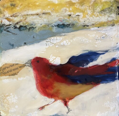 A little bird told me de evy Olsen Halvorsen, Pintura a la venta en Singulart