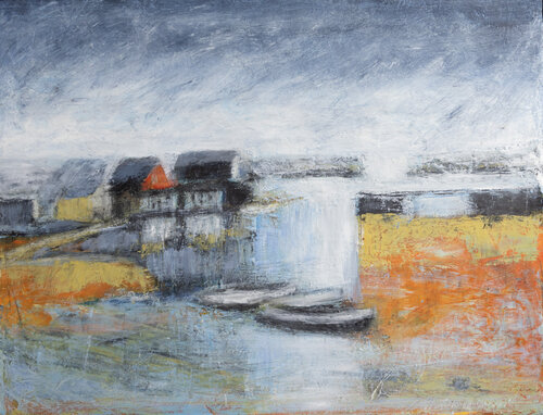 Tides out, Svolvaer von evy Olsen Halvorsen, Malerei kaufen auf Singulart