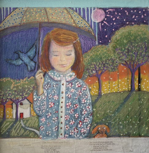 The Fairie beam von evy Olsen Halvorsen, Malerei kaufen auf Singulart