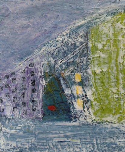 Hillside homes von evy Olsen Halvorsen, Malerei kaufen auf Singulart