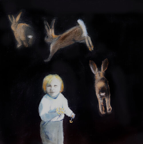 Run rabbit run di evy Olsen Halvorsen, Pittura in vendita su Singulart