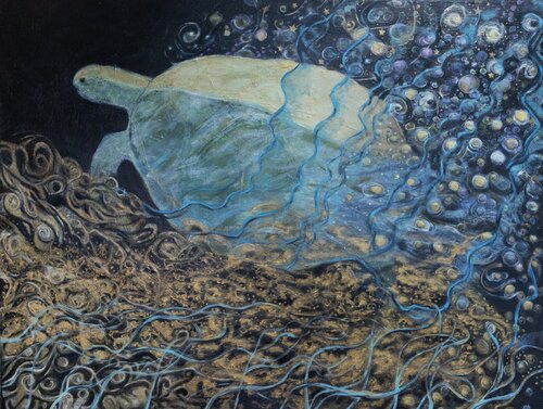 Seafoam von evy Olsen Halvorsen, Malerei kaufen auf Singulart