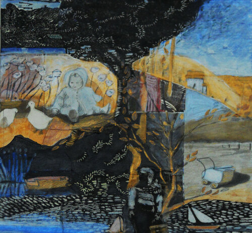 baby thoughts von evy Olsen Halvorsen, Malerei kaufen auf Singulart