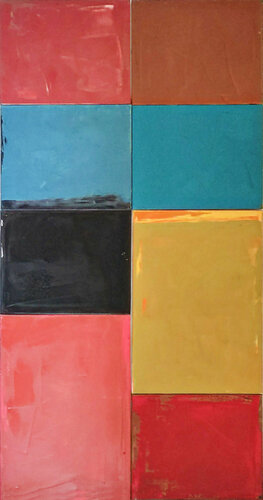 Oil painting, poliptych-8 parts, canvas art, stretched, "Play with me XXXII", 190/100cm di Karina Antonczak, Pittura in vendita su Singulart