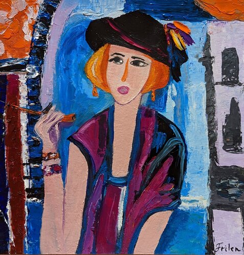 Garçonne di Ellen Frischbutter, Pittura in vendita su Singulart