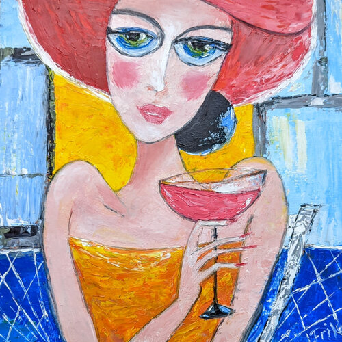 Rosa Martini di Ellen Frischbutter, Pittura in vendita su Singulart