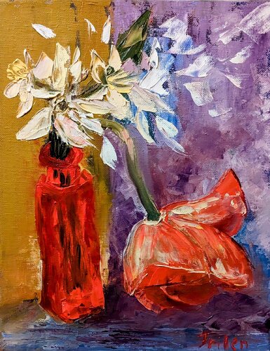 Blütenmelodie von Ellen Frischbutter, Malerei kaufen auf Singulart