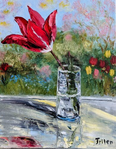 Ein Frühlingsmoment de Ellen Frischbutter, Pintura a la venta en Singulart