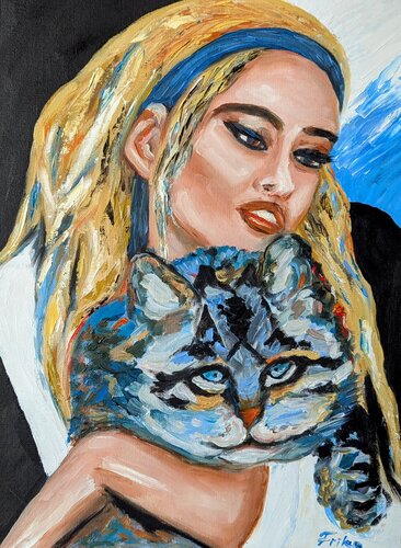 Blauer Blick von Ellen Frischbutter, Malerei kaufen auf Singulart