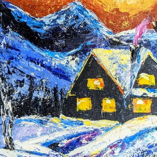 Märchenhafter Winter by Ellen Frischbutter, Painting for Sale on Singulart