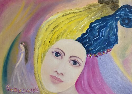 Through the Eyes of the Soul di Ellen Frischbutter, Pittura in vendita su Singulart