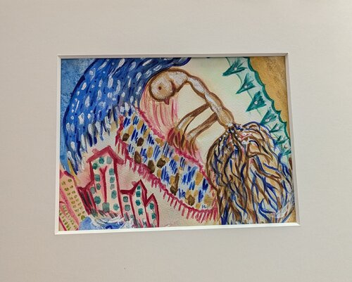 Wurzeln der Inspiration: Ströme der Kreativität van Ellen Frischbutter, Schilderij te koop op Singulart