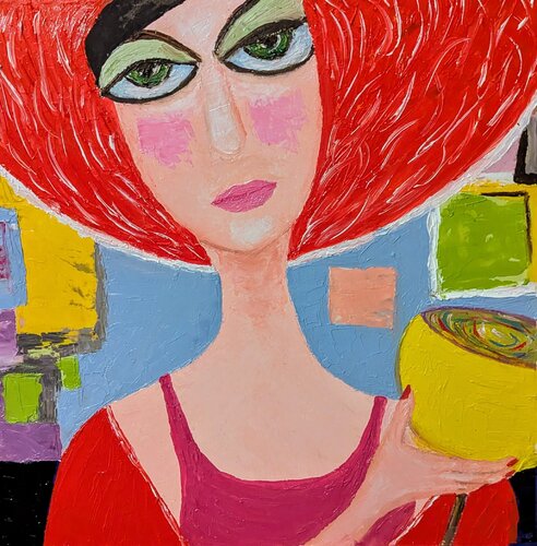 Dame des Lichts von Ellen Frischbutter, Malerei kaufen auf Singulart