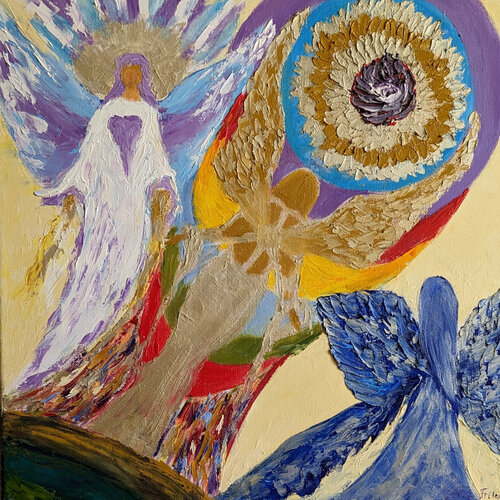 Angels' Light van Ellen Frischbutter, Schilderij te koop op Singulart