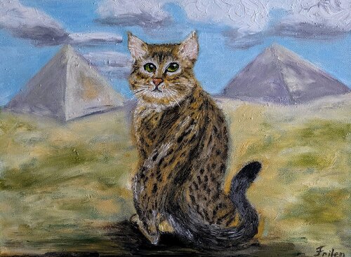 Der Wächter Ägyptens van Ellen Frischbutter, Schilderij te koop op Singulart