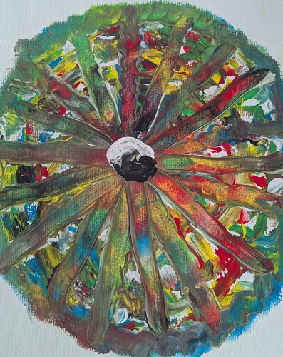 Zentrum des Impulses van Ellen Frischbutter, Schilderij te koop op Singulart