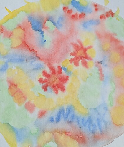 Regenbogen des Atems di Ellen Frischbutter, Pittura in vendita su Singulart