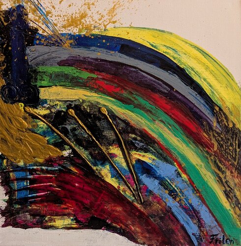 Weg durch das Chaos van Ellen Frischbutter, Schilderij te koop op Singulart