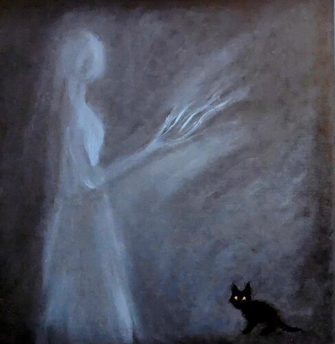 Zwischen den Schleiern par Ellen Frischbutter, Peinture en vente sur Singulart