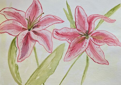 Zwiegespräch der Lilien by Ellen Frischbutter, Painting for Sale on Singulart