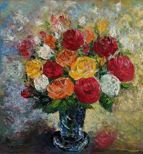 Flowers of Light van Ellen Frischbutter, Schilderij te koop op Singulart