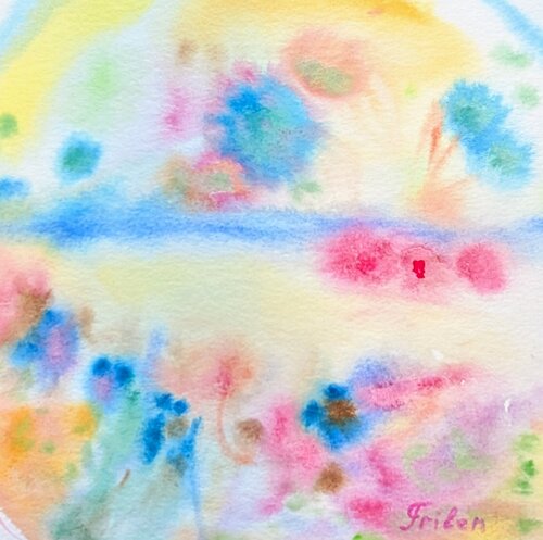 Reflexion in sanfter Bewegung di Ellen Frischbutter, Opera su carta in vendita su Singulart