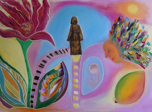 Weg zum Licht di Ellen Frischbutter, Pittura in vendita su Singulart