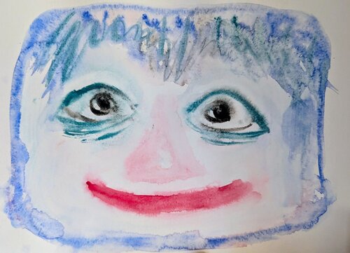 Das erste Lächeln by Ellen Frischbutter, Painting for Sale on Singulart