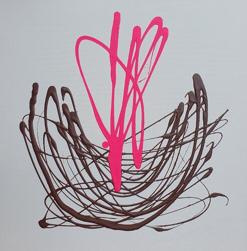 Dialog der Farbe — Aufnahme des Impulses van Ellen Frischbutter, Schilderij te koop op Singulart