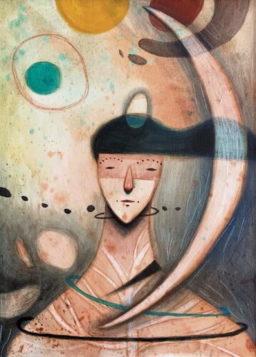 Cosmonauta van Sara Flori, Schilderij te koop op Singulart