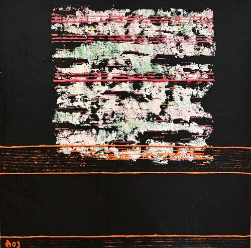 End of transmission by Alain CHURLAUD, 油畫 for Sale on Singulart