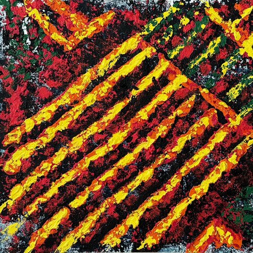 Yellow and Red von Alain CHURLAUD, Malerei kaufen auf Singulart