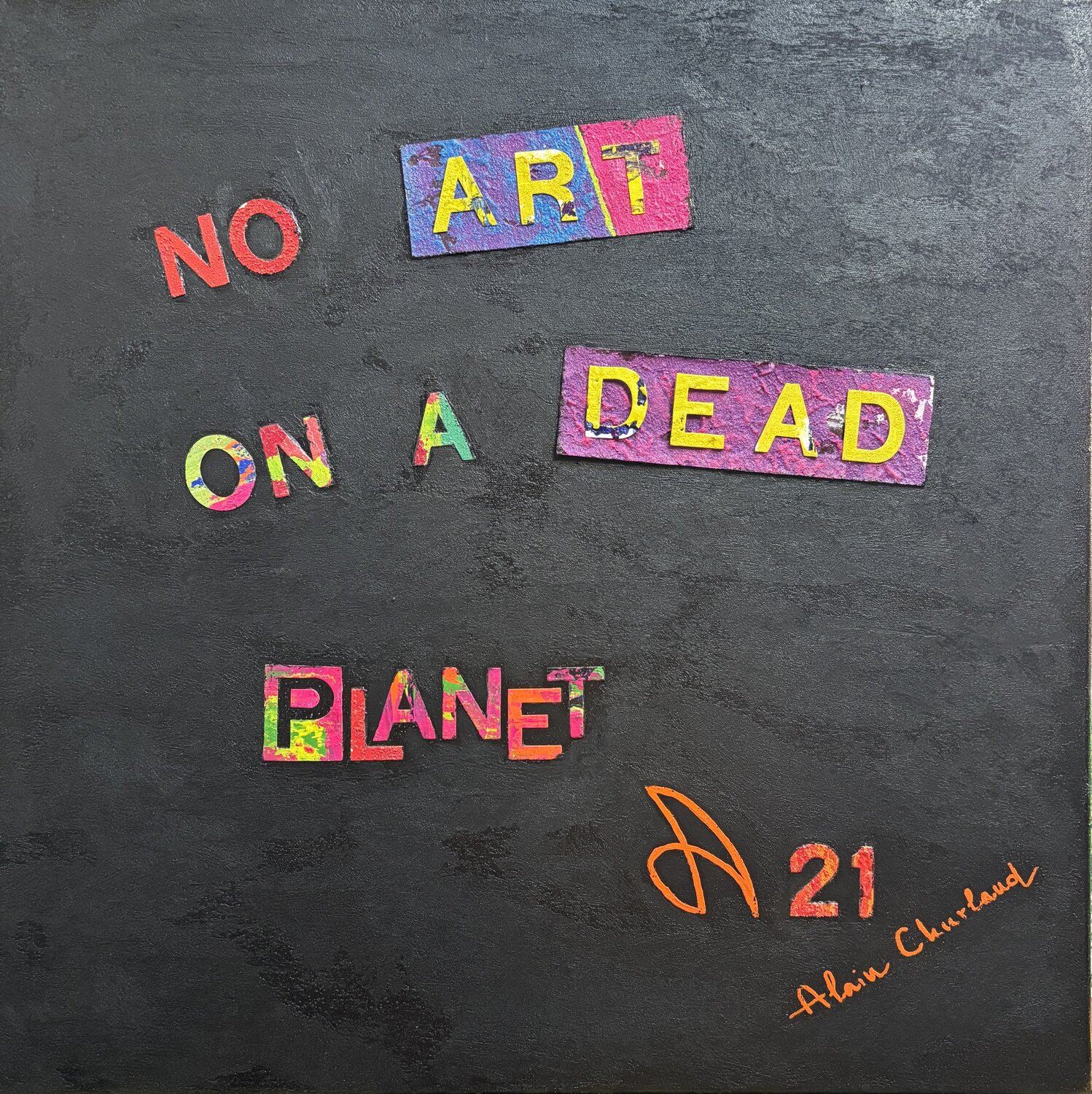 No art on a dead planet Alain CHURLAUD