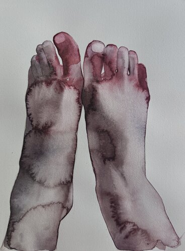 Feet di Kateryna Reznichenko, Opera su carta in vendita su Singulart