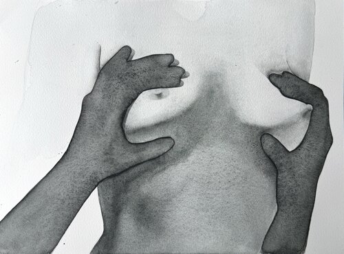Hug by Kateryna Reznichenko, Work on Paper for Sale on Singulart