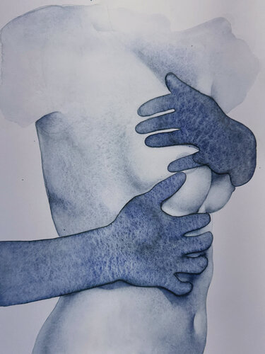 Hug by Kateryna Reznichenko, Work on Paper for Sale on Singulart