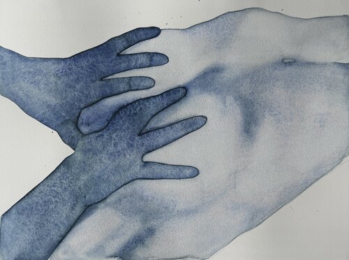 Hug by Kateryna Reznichenko, Work on Paper for Sale on Singulart