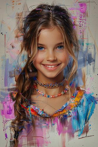 Angelina, First Day of Seventh Grade van Charley Brindley, Digitaal te koop op Singulart
