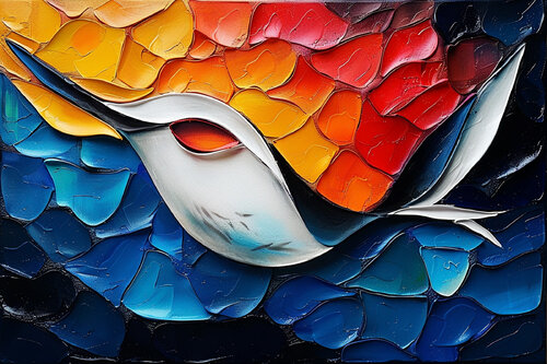 Flight from the wildfire van Charley Brindley, Digitaal te koop op Singulart