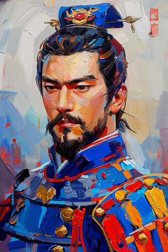 Kong Qiu, or Confucius as we know him, at the age of 24 van Charley Brindley, Digitaal te koop op Singulart
