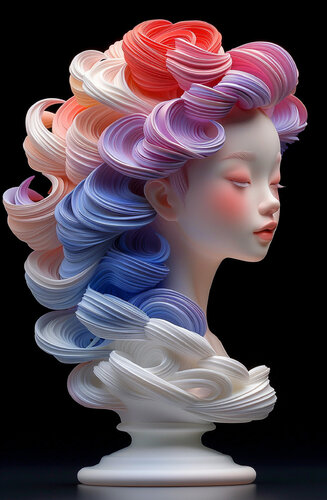 Chiya Natsume Kimura. Geisha maiko (apprentice) living in the Yoshicho district of Tokyo, circa 1780 di Charley Brindley, Digitale in vendita su Singulart