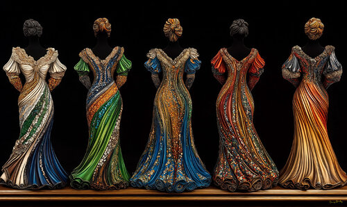 Five women from Uganda von Charley Brindley, Digital kaufen auf Singulart