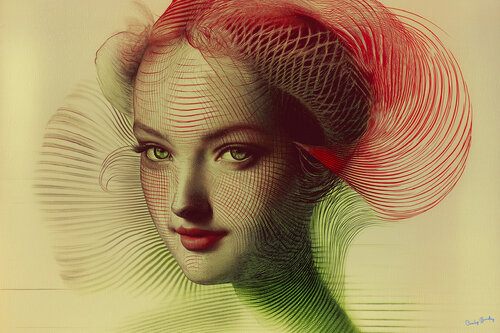 Lucy Loftus (née Brydges), Viscountess Lisburne, born circa 1654, First wife of 1st Viscount Lisburne; daughter of George Brydges, 6th Baron Chandos di Charley Brindley, Digitale in vendita su Singulart