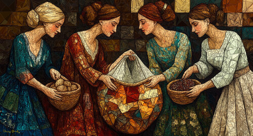 Donations for the German city of Dresden being collected in the village Heidenau on March 1, 1945 van Charley Brindley, Digitaal te koop op Singulart